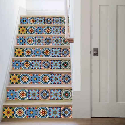 Vintage mandala μοτίβο Αυτοκόλλητο Σκάλας