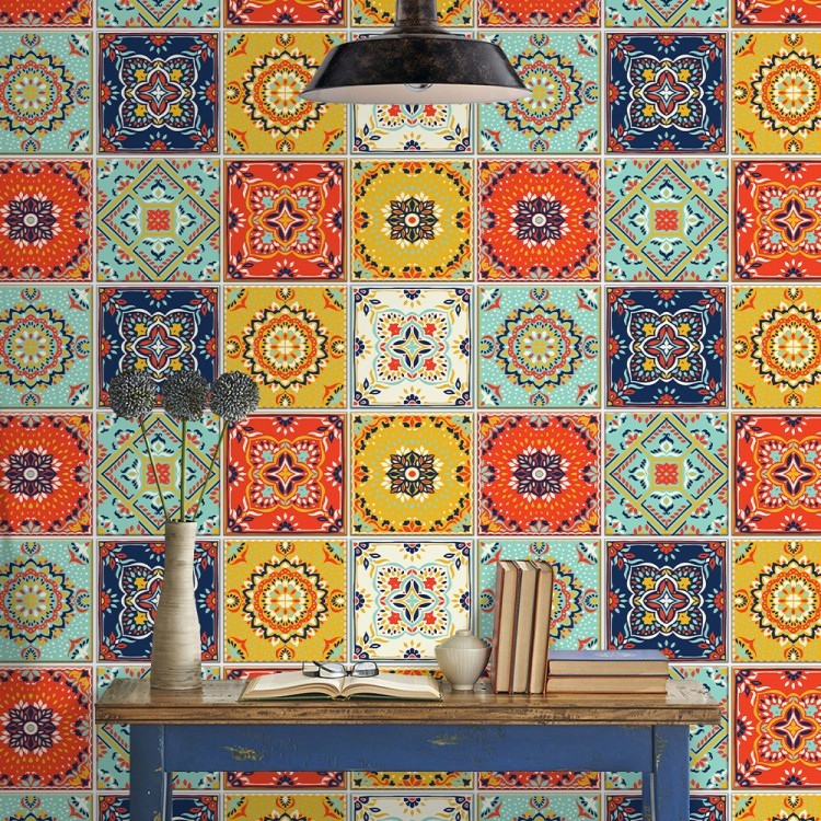 Ταπετσαρία Τοίχου Παραδοσιακό μαροκινό μωσαϊκό μοτίβο