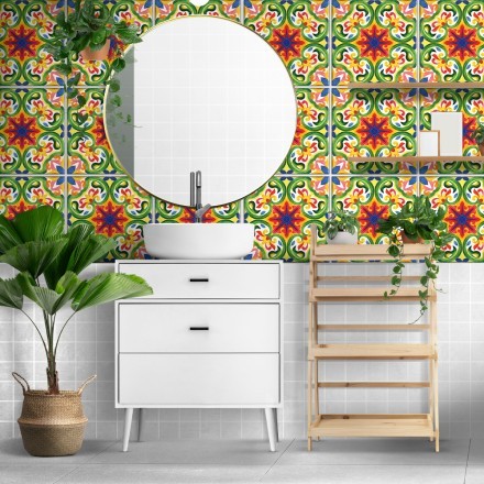 Πολύχρωμο ιταλικό floral μοτίβο
