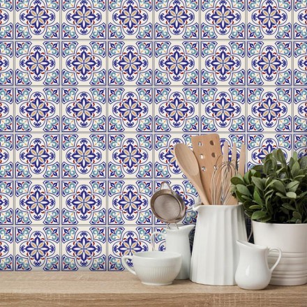 Ιταλικό μοτίβο Floral Μωβ