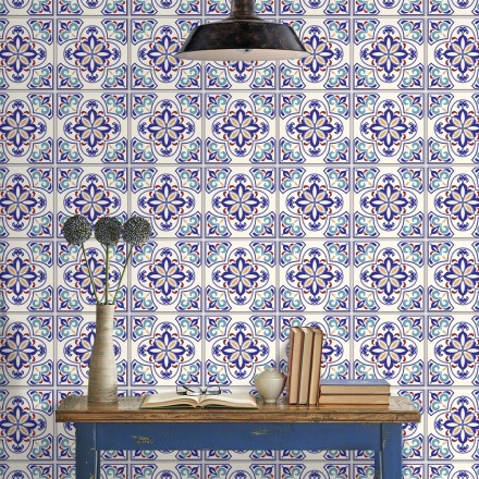 Ιταλικό μοτίβο Floral Μωβ Ταπετσαρία Τοίχου