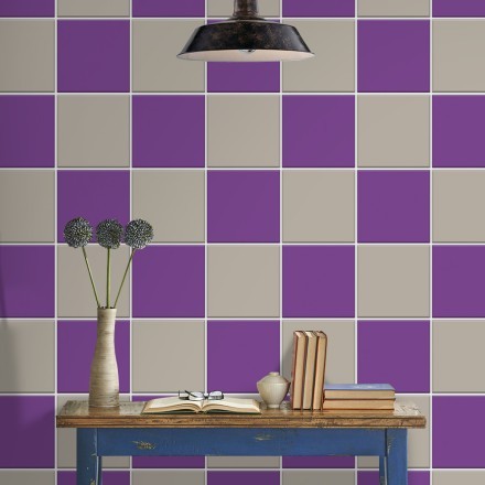 Violet & concrate grey