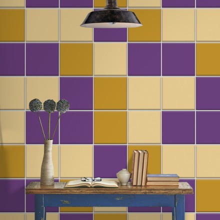 Ivory - Mustard - Violet