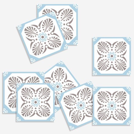 Floral Μοτίβο (8 τεμάχια)