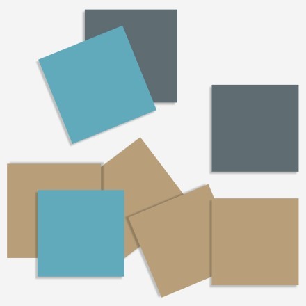 Graphite - Light blue - Silk grey (8 τεμάχια)