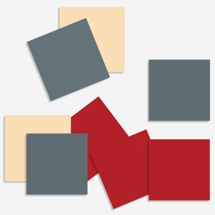 Ivory - Graphite - Medium red (8 τεμάχια)