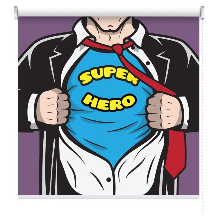 Ρολοκουρτίνα - Ρόλερ Σκίασης Super Hero