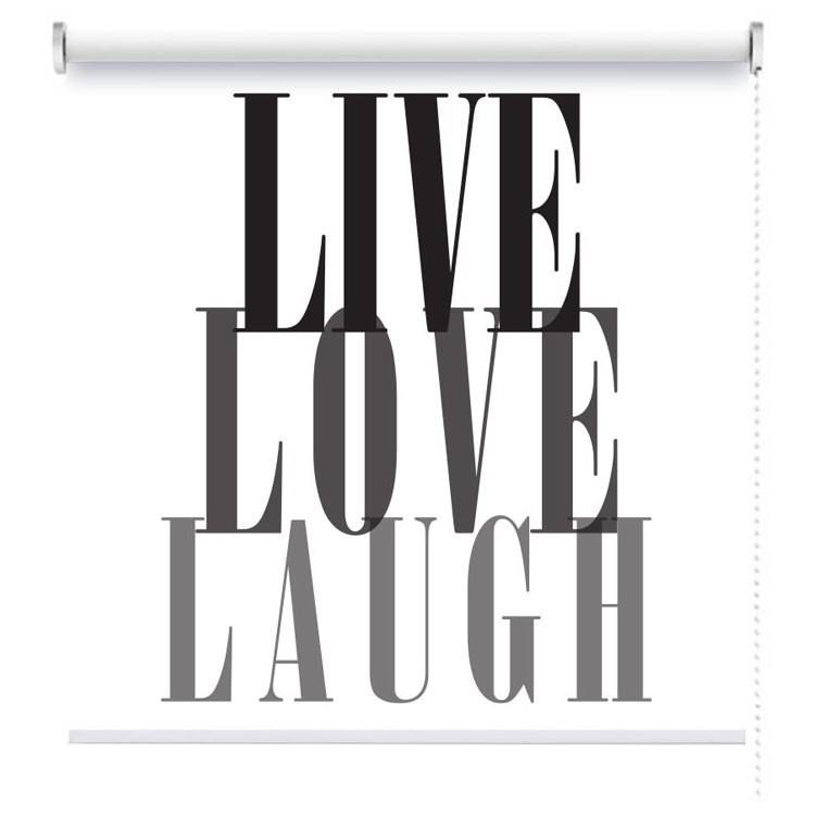 Ρολοκουρτίνα - Ρόλερ Σκίασης Live,Love,Laugh