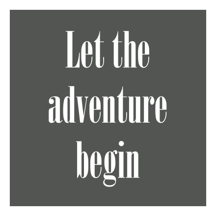 Let the adventure