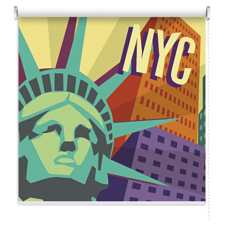 Ρολοκουρτίνα - Ρόλερ Σκίασης Aφίσα της Νέας Υόρκης