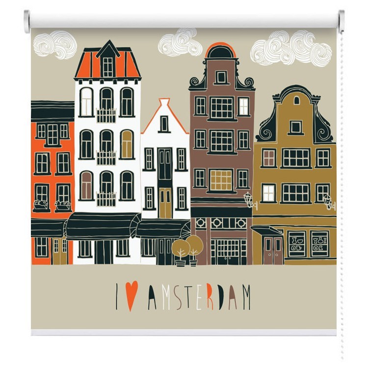 Ρολοκουρτίνα - Ρόλερ Σκίασης Αγαπώ το Άμστερνταμ