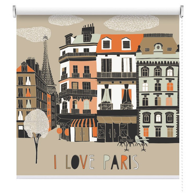 Ρολοκουρτίνα - Ρόλερ Σκίασης Αγαπώ το Παρίσι