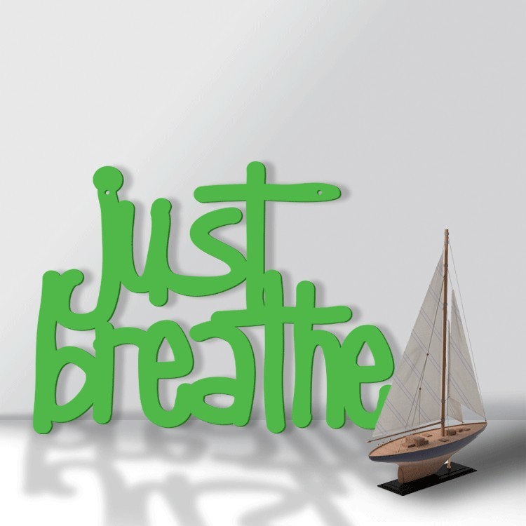 3D Σχέδιο Just Breathe