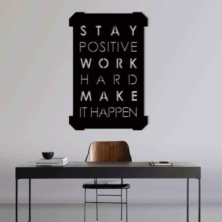 3D Σχέδιο Stay Positive