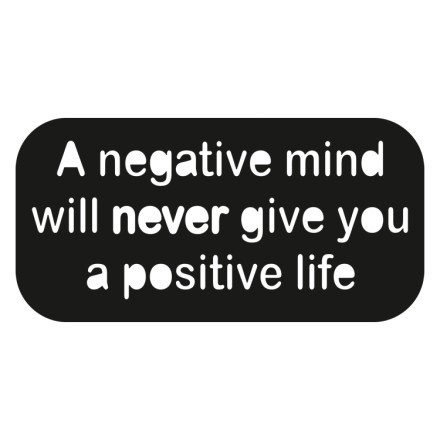 A negative mind