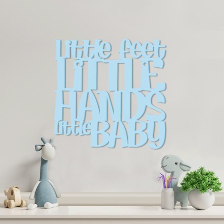 Little Feet Little Hands Little Baby 3D Σχέδιο