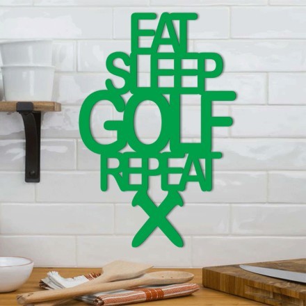 Eat Sleep Golf Repeat 3D Σχέδιο