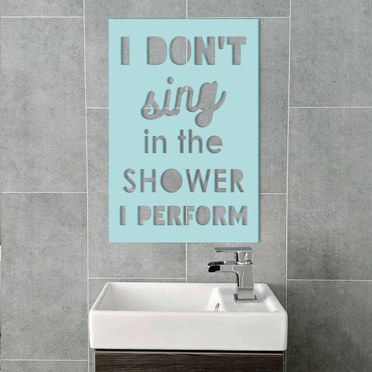 3D Σχέδιο I Don't Sing In The Shower