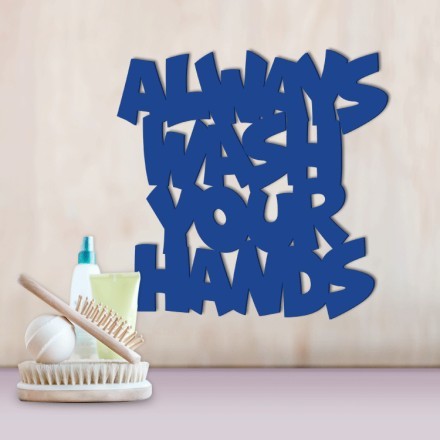 Always Wash Your Hands 3D Σχέδιο