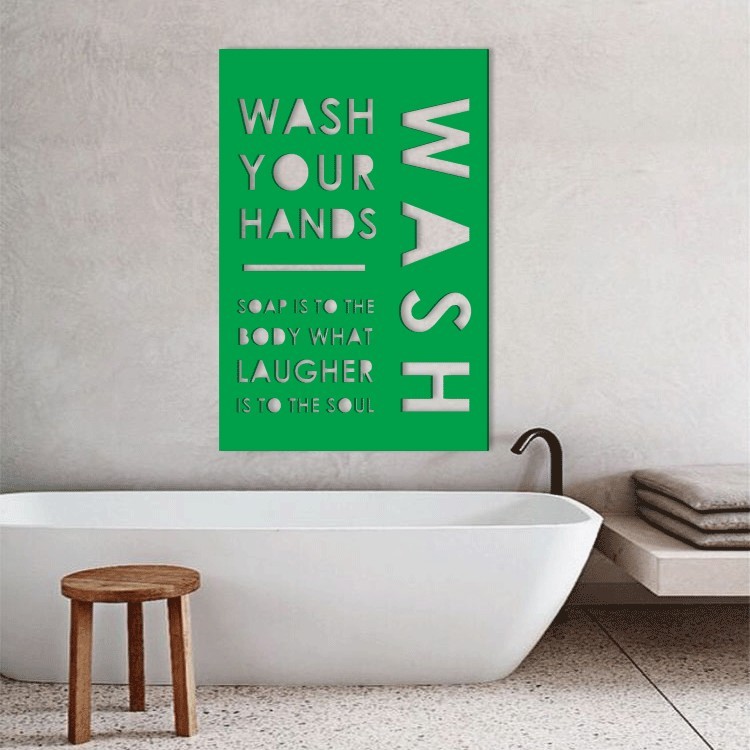 3D Σχέδιο Wash Your Hands