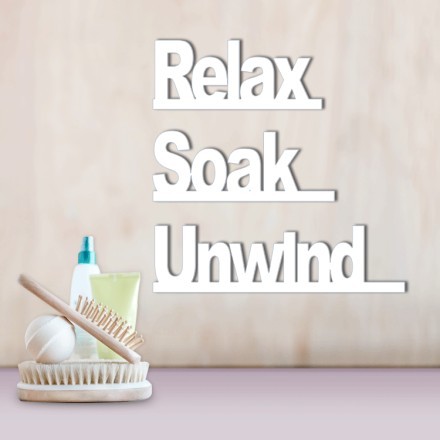 Relax Soak Unwind 3D Σχέδιο