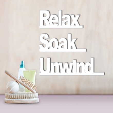 Relax Soak Unwind 3D Σχέδιο