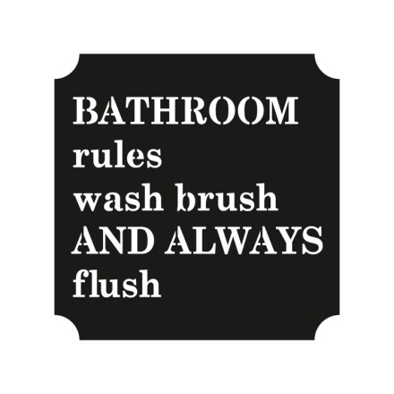 Bathroom Rules