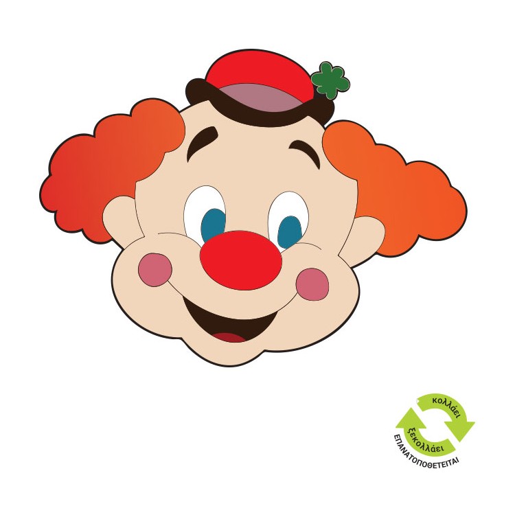 Αυτοκόλλητο Βιτρίνας Clown