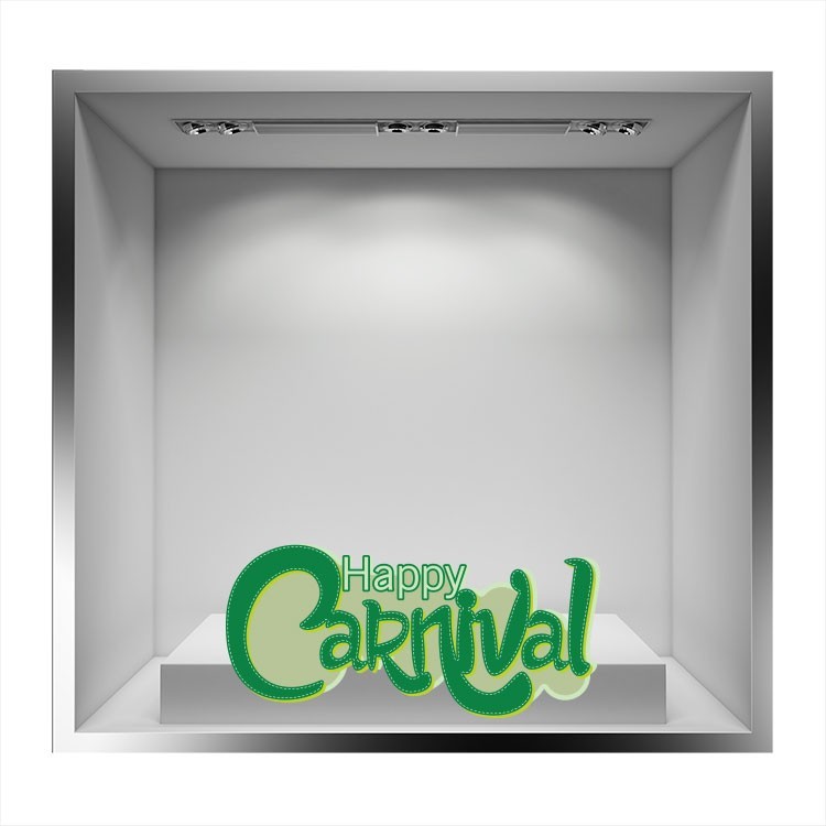 Αυτοκόλλητο Βιτρίνας Happy Carnival