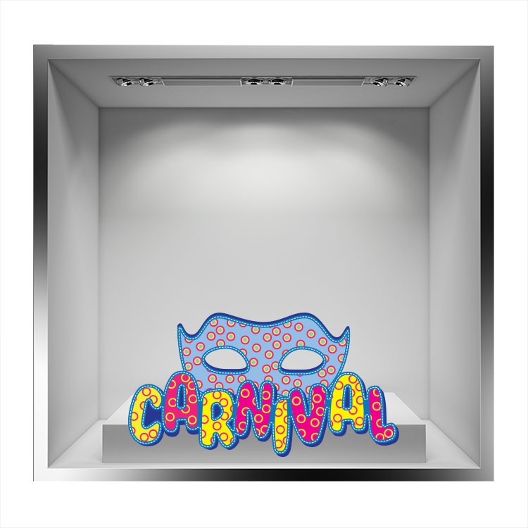 Αυτοκόλλητο Βιτρίνας Sweet Carnival