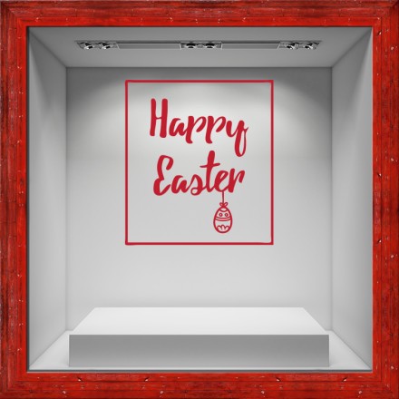 Hanging Easter Egg Αυτοκόλλητο Βιτρίνας
