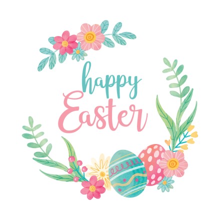 Happy Easter Wreath