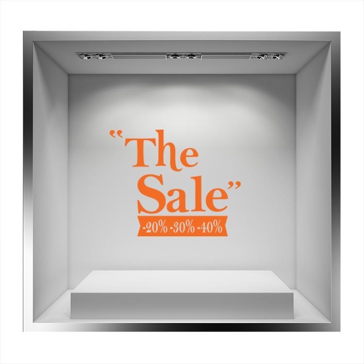 Αυτοκόλλητο Βιτρίνας The sale