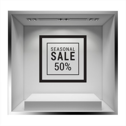 Seasonal Sale Αυτοκόλλητο Βιτρίνας