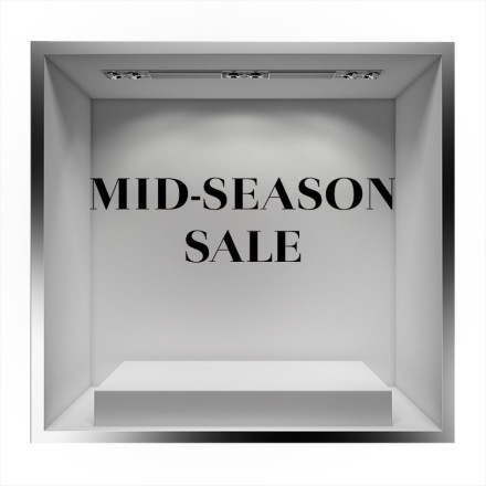 Mid Season Sale Αυτοκόλλητο Βιτρίνας