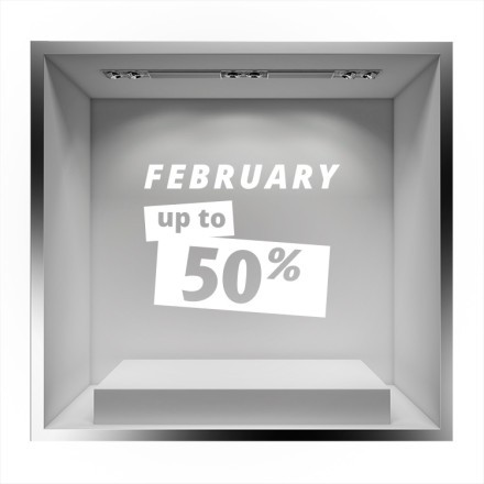 February up to 50% sales