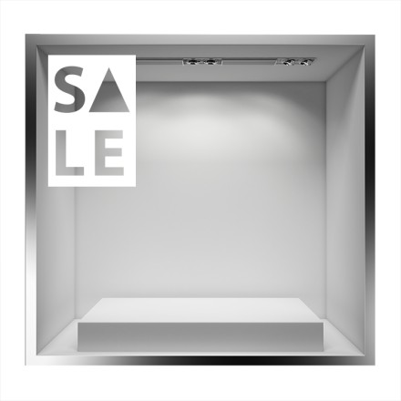Sale με το Α σε τρίγωνο Αυτοκόλλητο Βιτρίνας