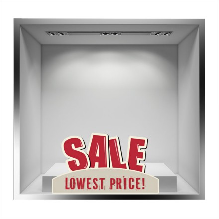 Lowest price Αυτοκόλλητο Βιτρίνας
