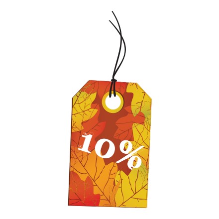 10% Πορτοκαλί ετικέτα