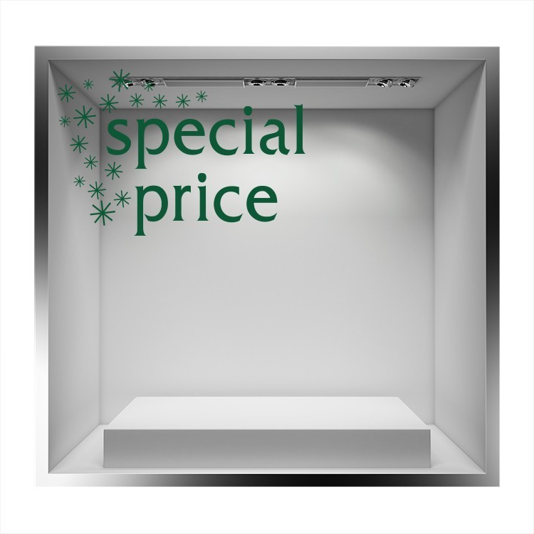 Αυτοκόλλητο Βιτρίνας Special price