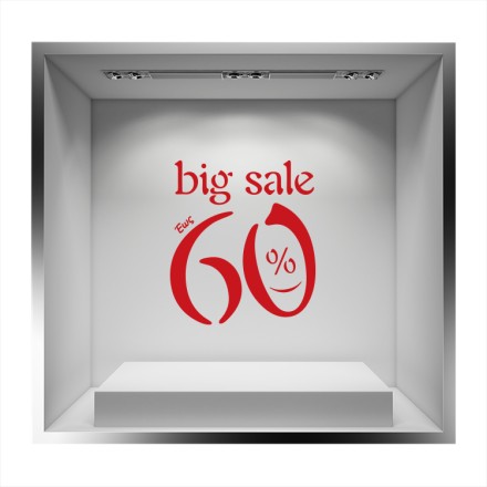 Big sales έως 60% Αυτοκόλλητο Βιτρίνας