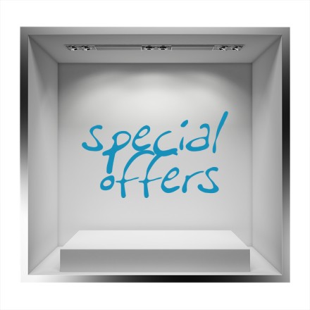 Χρωματιστά γράμματα Special offers Αυτοκόλλητο Βιτρίνας