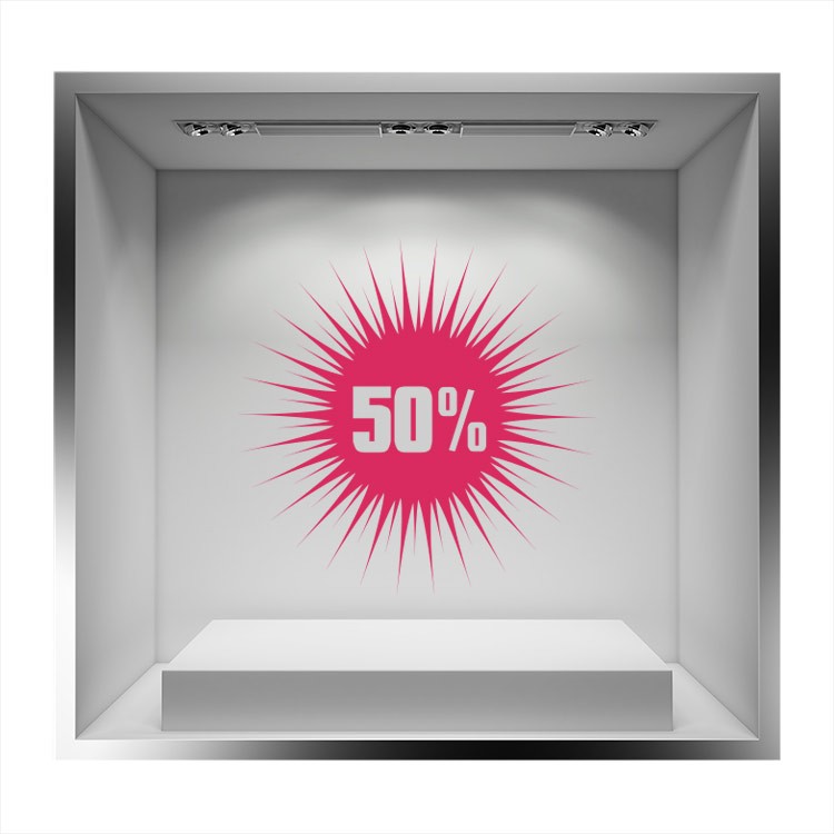 Αυτοκόλλητο Βιτρίνας Boom Sales