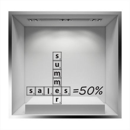 Summer Sales =50% Αυτοκόλλητο Βιτρίνας