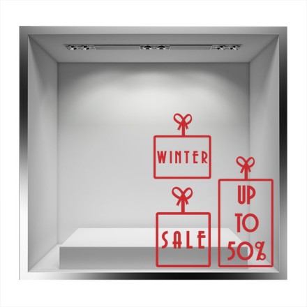 Winter sale Αυτοκόλλητο Βιτρίνας