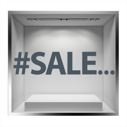 #SALE Αυτοκόλλητο Βιτρίνας