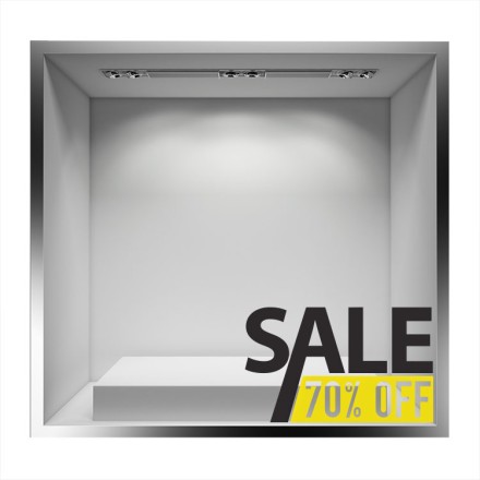 Sale 70% off Αυτοκόλλητο Βιτρίνας
