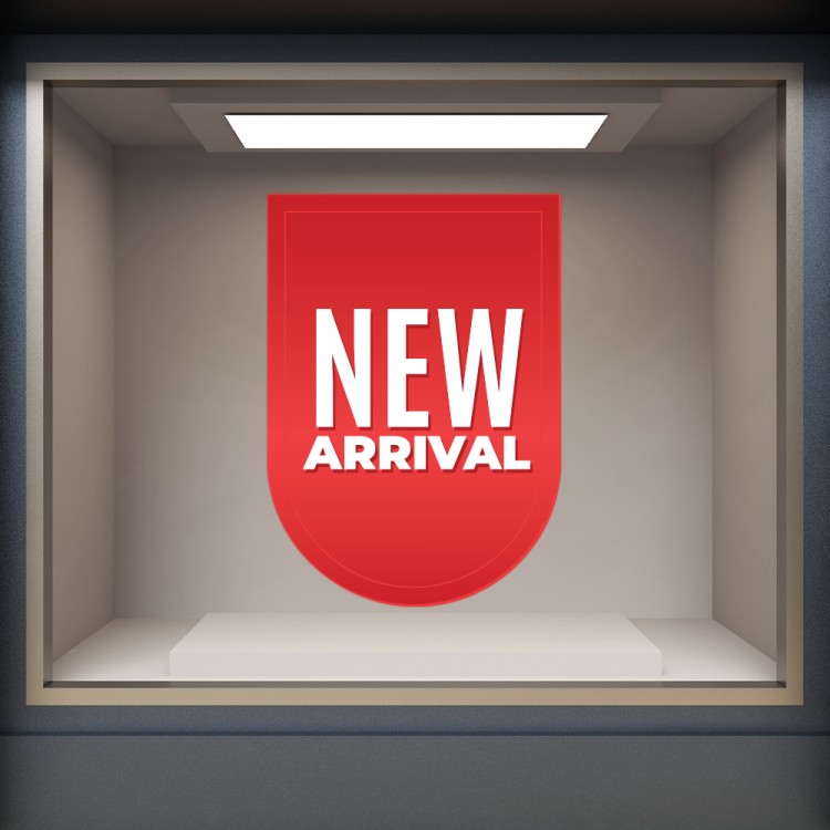 Αυτοκόλλητο Βιτρίνας New Arrival 2