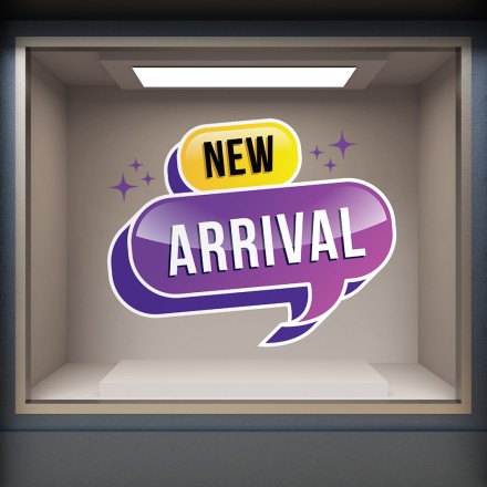 New Arrival cloud Αυτοκόλλητο Βιτρίνας