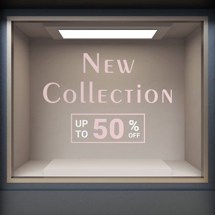 New Collection up to 50% Αυτοκόλλητο Βιτρίνας